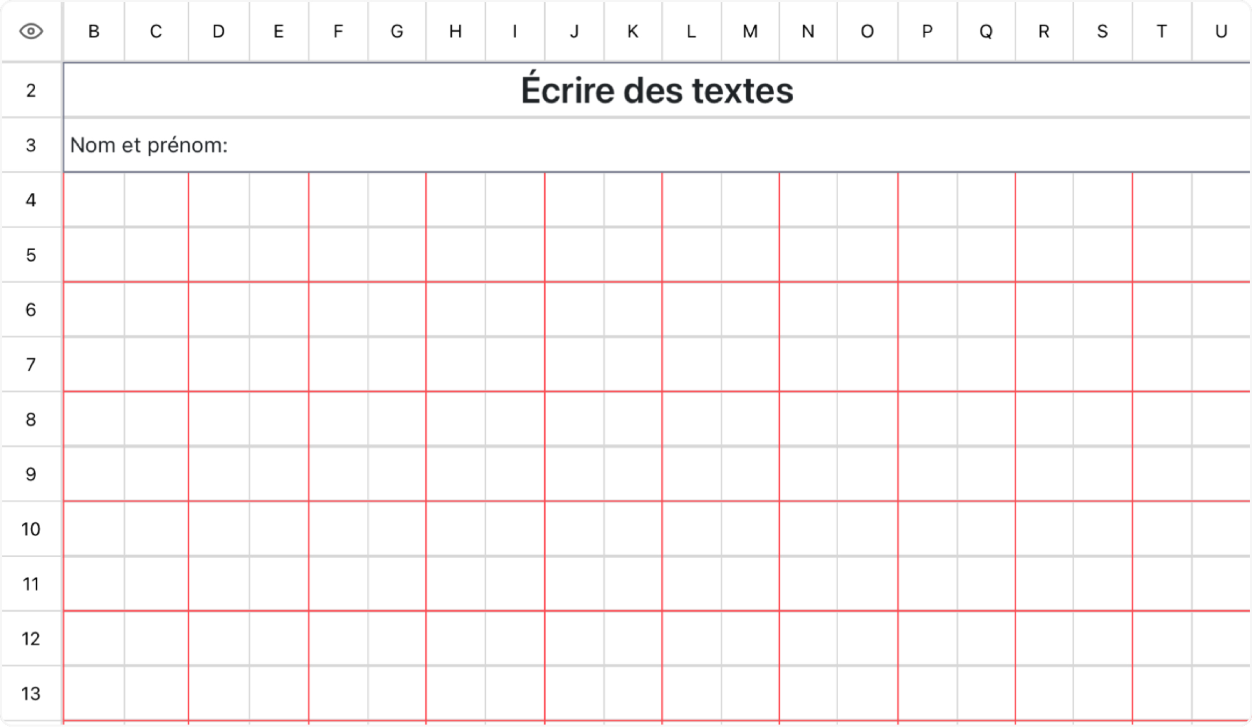 Écrire des textes